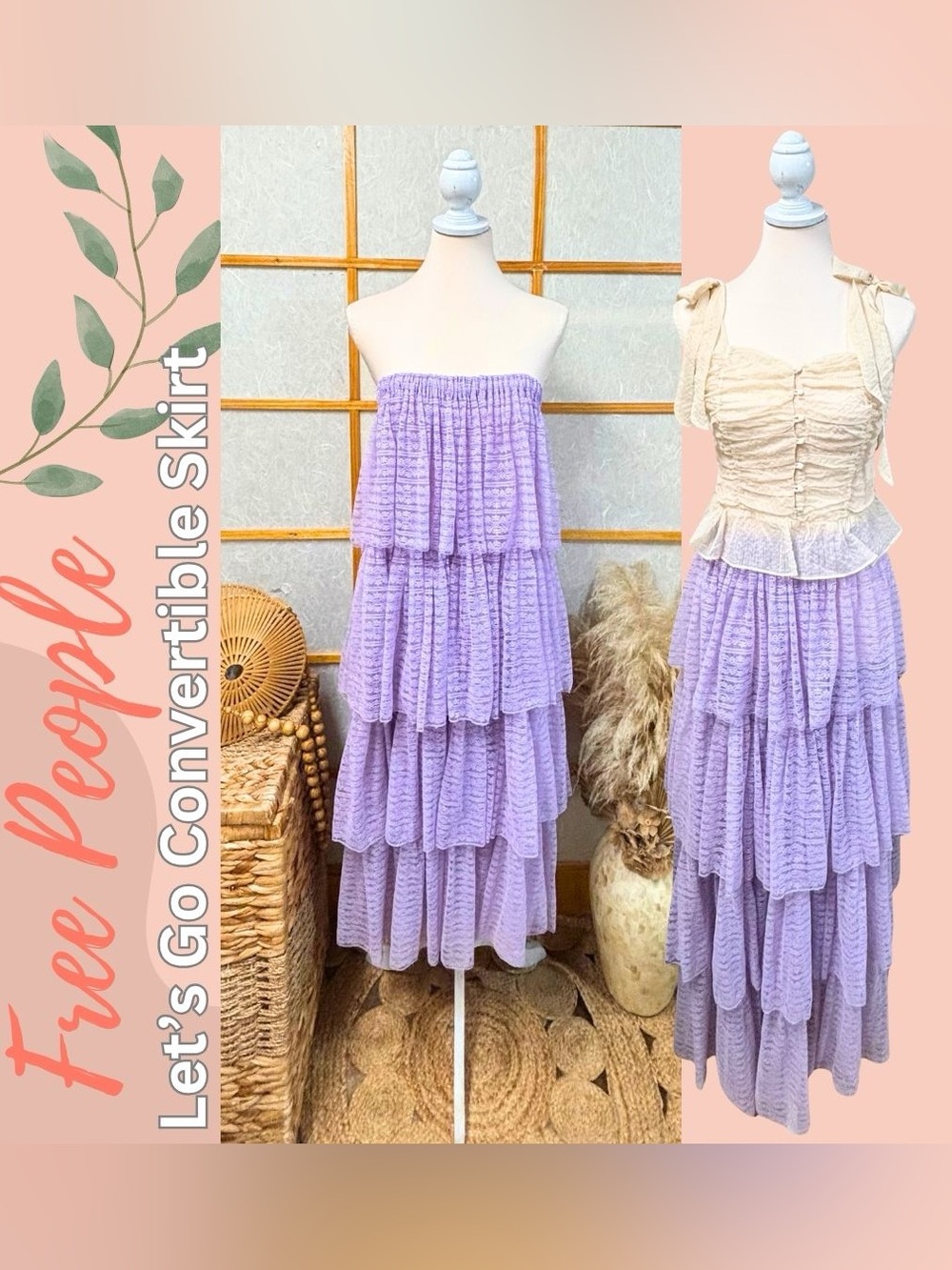 Free People Let’s Go Convertible Maxi Skirt